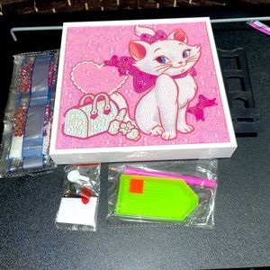 Diamond Daze Children’s Painting-Disney Cat comes with everything you need